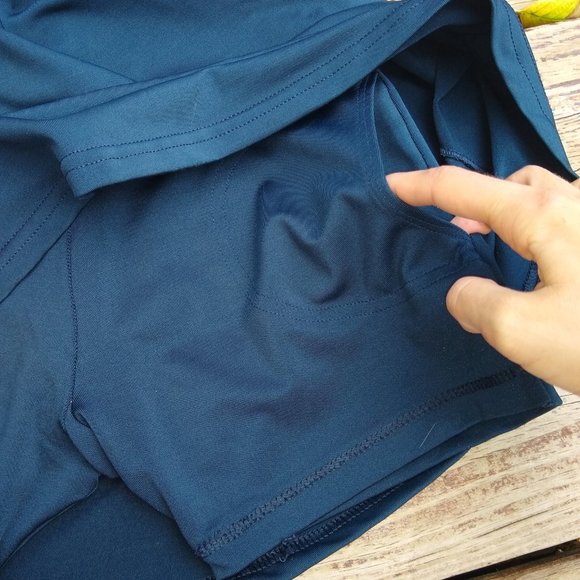 Navy Blue Tennis Skirt - Picture 4 of 7